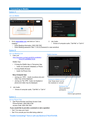 连接到 WebEx - NAVFAC Pacific